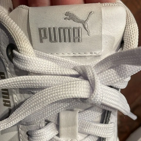 Womens White Puma Sneakers - Picture 5 of 6